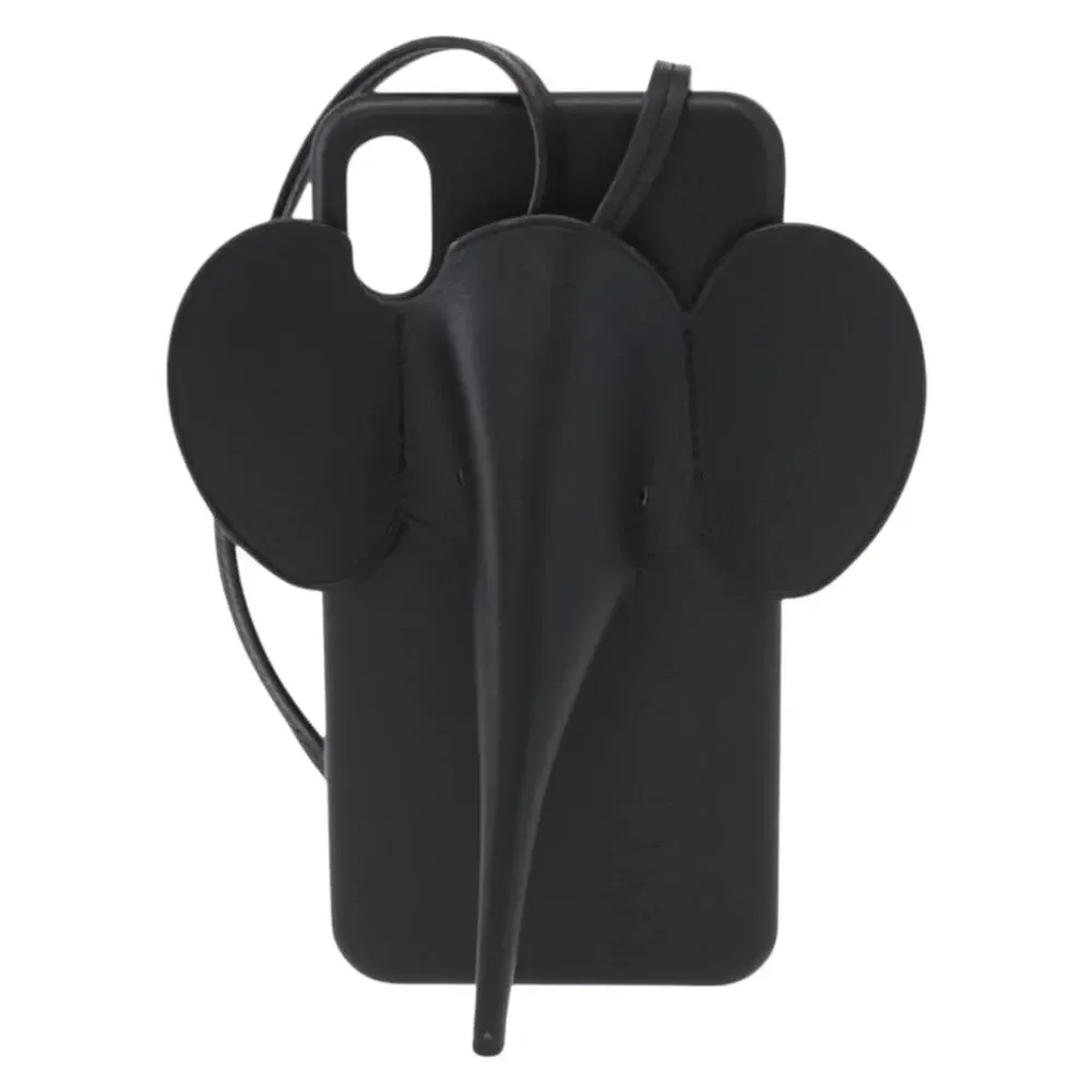 Loewe Leather Iphone Case Black